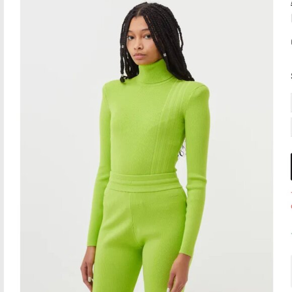 ADIDAS X IVY PARK TURTLENECK RIB KNIT BODYSUIT - Picture 7 of 16